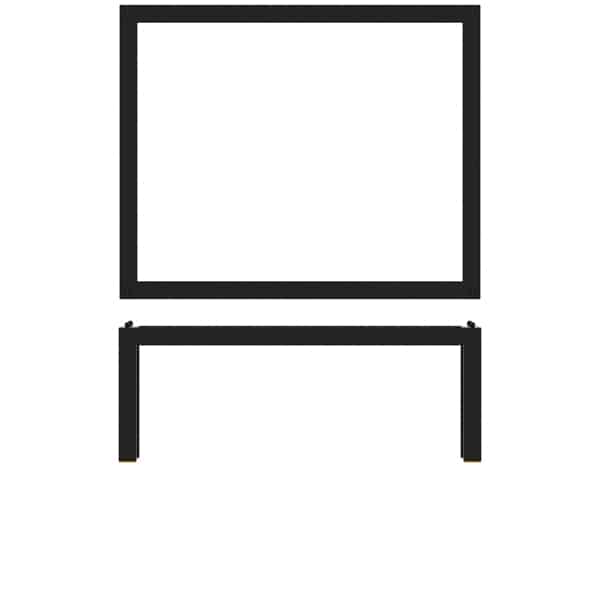 Black Luxor Metal GN 1/2 Riser 32.5 x 26.5 x 12cm - Pack of 1