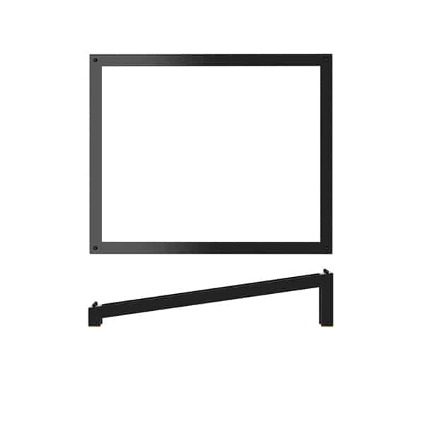 Black Luxor Metal GN 1/2 Angled Riser 32.5 x 26.5 x 7cm - Pack of 1