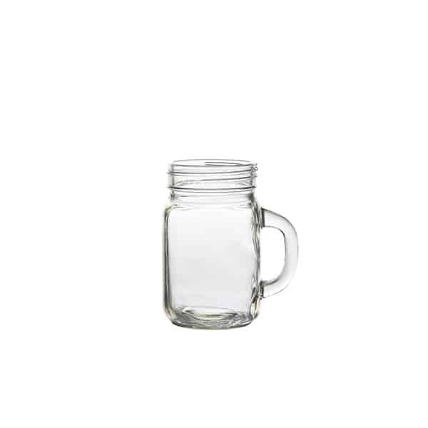 Genware Glass Mason Jar 43.5cl/ 14.7oz - Pack of 12