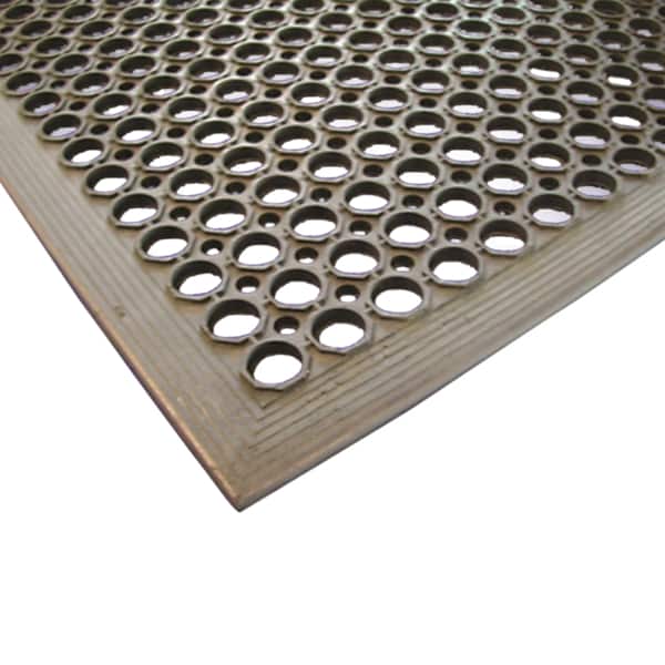 Black Rubber Kitchen Mat 90 x 150 x 1.2cm - Pack of 1