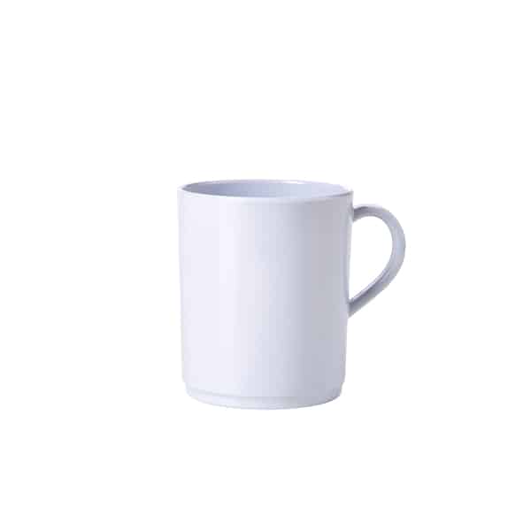 Genware 10oz Melamine Mug White - Pack of 6