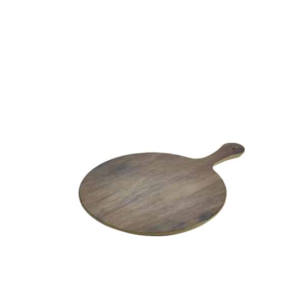 Wood Effect Melamine Paddle Board Round 17" - Pack of 1