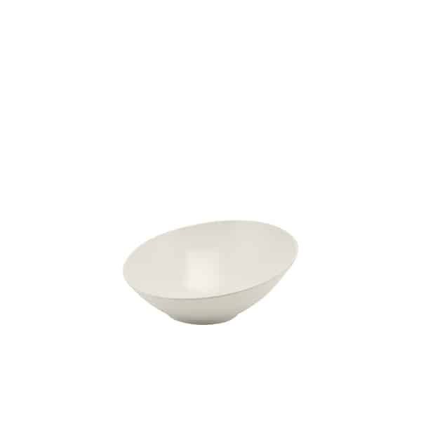 White Melamine Slanted Buffet Bowl 21 x 20 x 10cm - Pack of 1