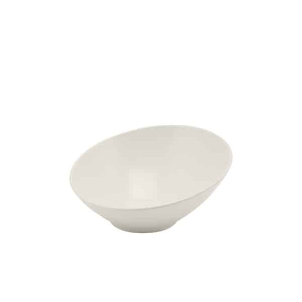 White Melamine Slanted Buffet Bowl 30X29X13cm - Pack of 1