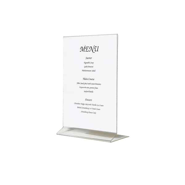 Acrylic Menu Holder A4 Size - Pack of 1