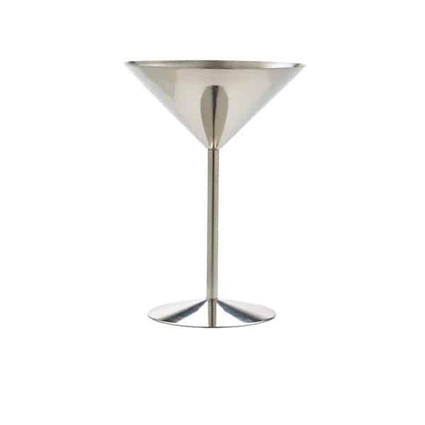 Stainless Steel Martini Glass 24cl/ 8.5oz - Pack of 1