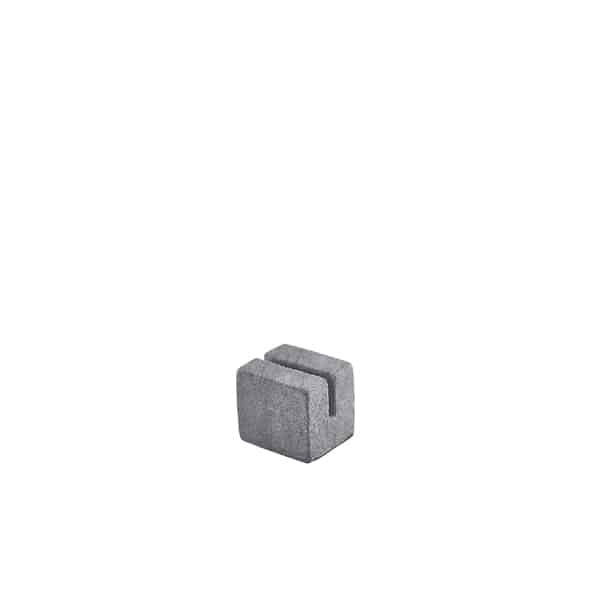 Grey Marble Sign Holder 3 x 2.5 x 2.5cm - Pack of 1