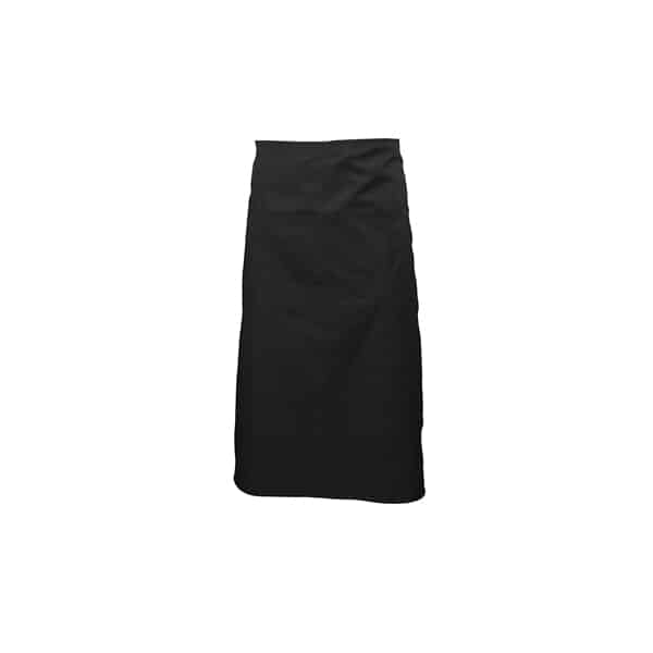 Black Waist Apron W/ Split Pocket 70cm Long - Pack of 1