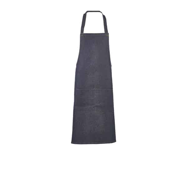 Unwashed Denim Bib Apron 70 x 90cm - Pack of 1