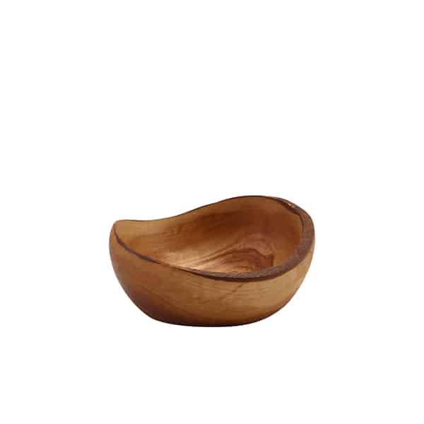 GenWare Olive Wood Rustic Bowl 13cm - Pack of 6