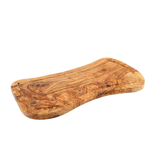 Olive Wood Serving Board W/ Groove 40 x 21cm+/- - Pack of 1
