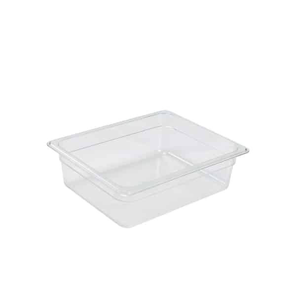 1/2 -Polycarbonate GN Pan 100mm Clear - Pack of 1