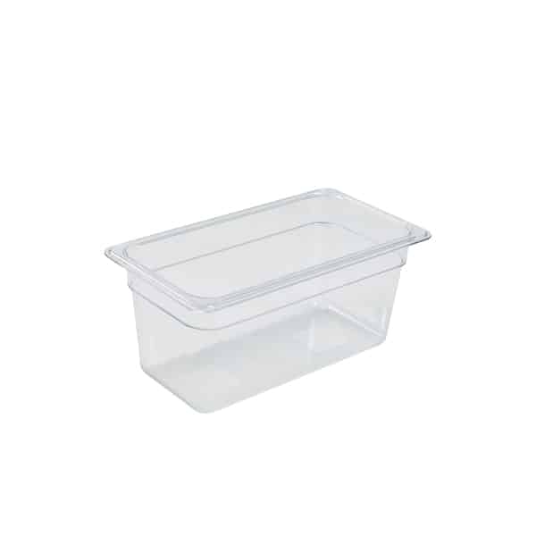 1/3 -Polycarbonate GN Pan 150mm Clear - Pack of 1