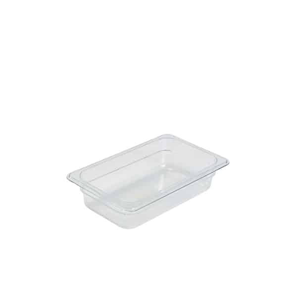 1/4 -Polycarbonate GN Pan 100mm Clear - Pack of 1