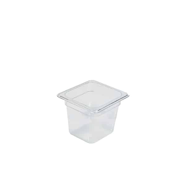1/6 -Polycarbonate GN Pan 150mm Clear - Pack of 1