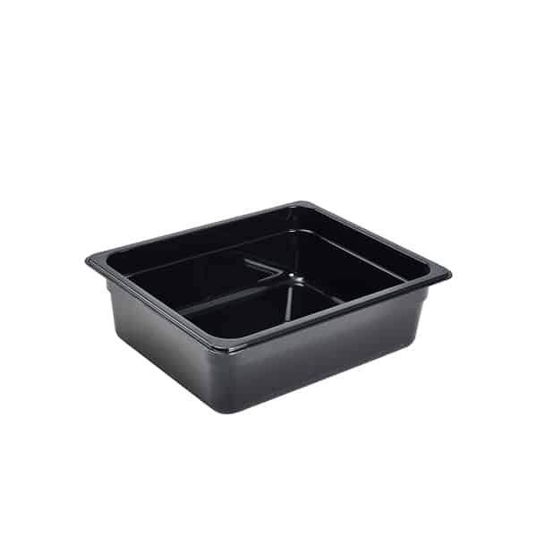 1/2 -Polycarbonate GN Pan 100mm Black - Pack of 1