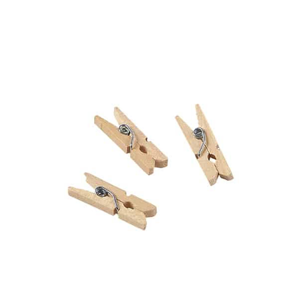 Miniature Wooden Pegs 2.5cm/ 1" - 1000 Pegs -  Pack of 1