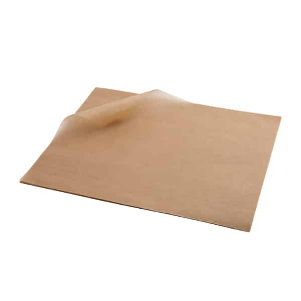 Greaseproof Paper Brown 25 x 20cm - Pack of 1