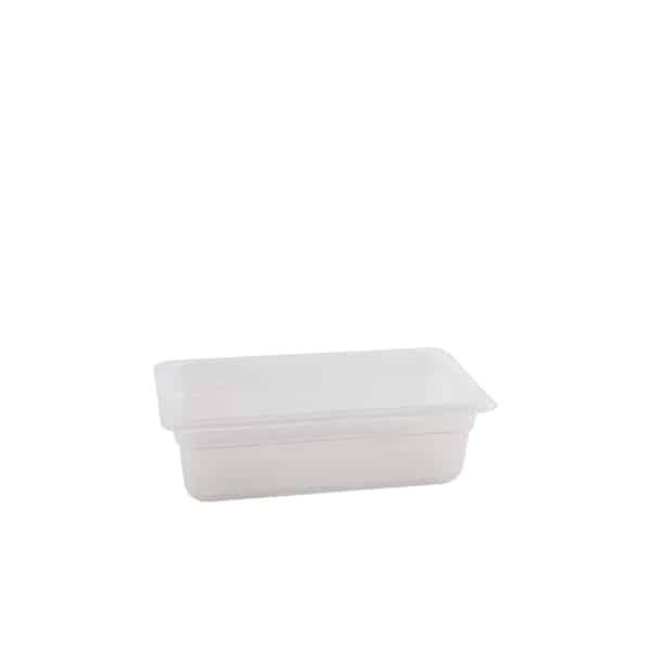 1/4 -Polypropylene GN Pan 100mm Clear - Pack of 6