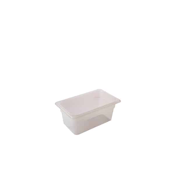 1/6 -Polypropylene GN Pan 100mm Clear - Pack of 6