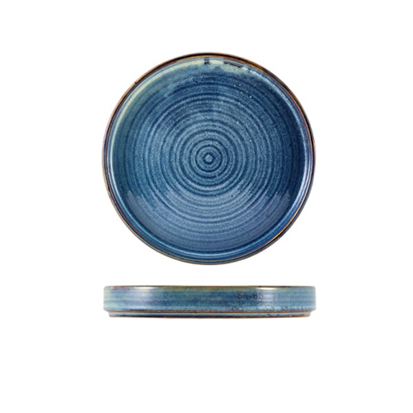 Terra Porcelain Aqua Blue Presentation Plate 18cm - Pack of 6