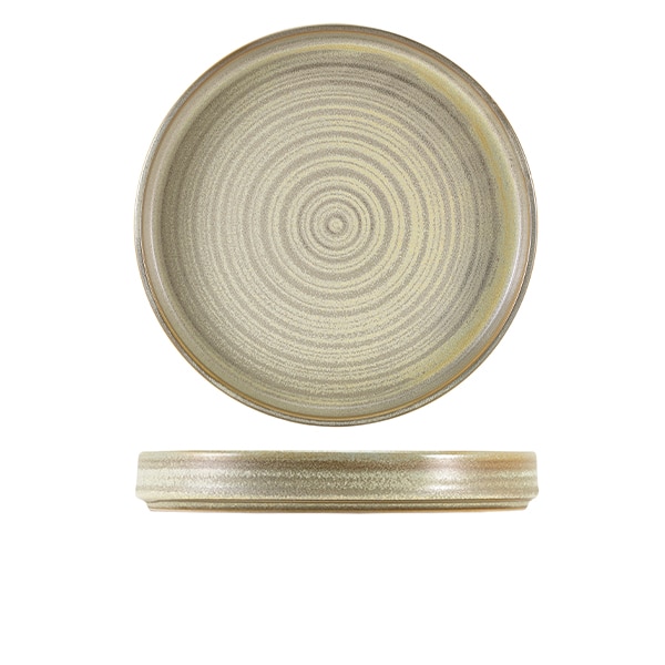 Terra Porcelain Matt Grey Presentation Plate 26cm - Pack of 6