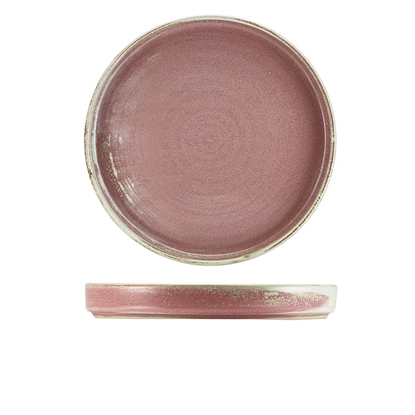 Terra Porcelain Rose Presentation Plate 26cm - Pack of 6