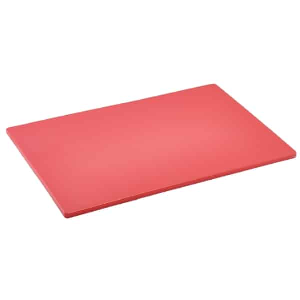 GenWare Red Low Density Chopping Board 18 x 12 x 0.5" - Pack of 1
