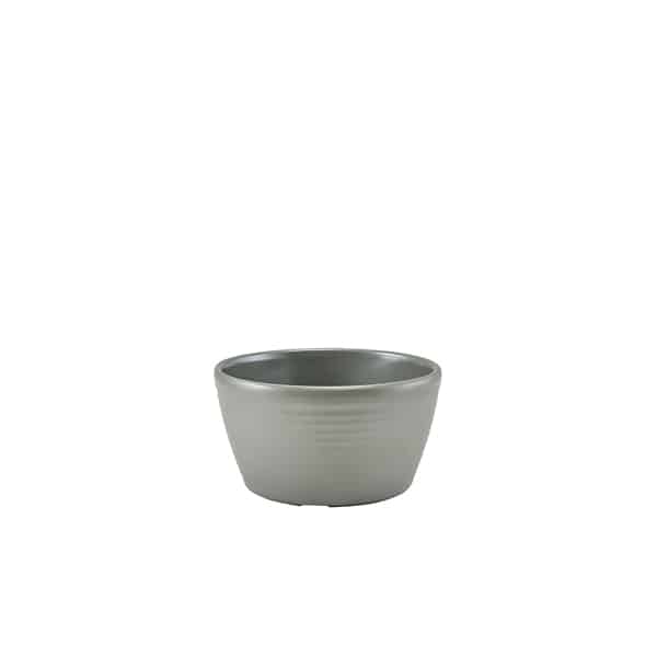 GenWare Melamine Matt Grey Ripple Ramekin 113ml/ 4oz - Pack of 24