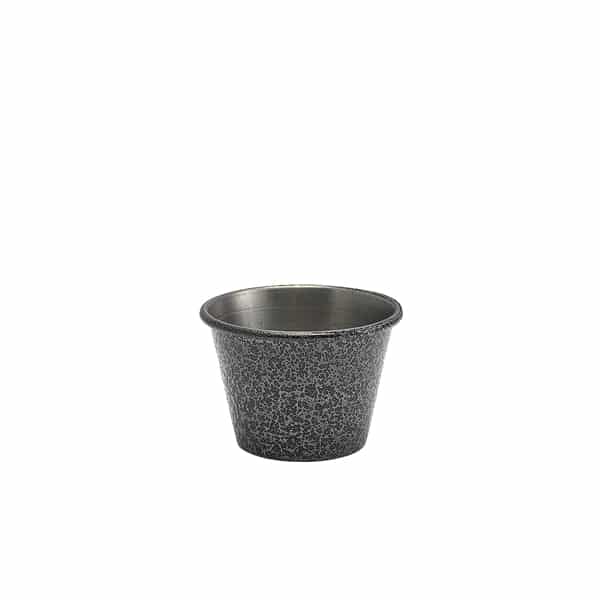 2.5oz Stainless Steel Ramekin Hammered Silver - Pack of 24