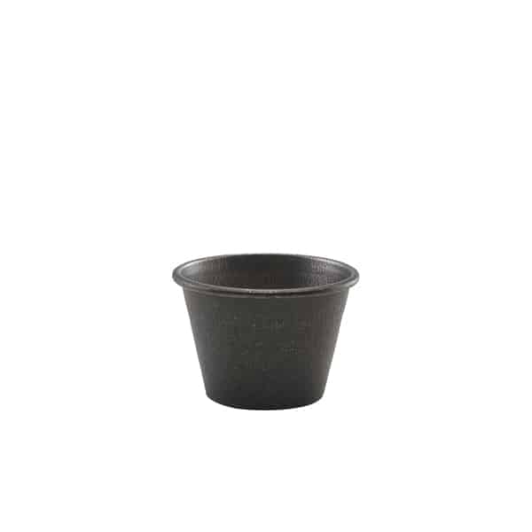 GenWare Black Vintage Steel Ramekin 71ml/ 2.5oz - Pack of 24