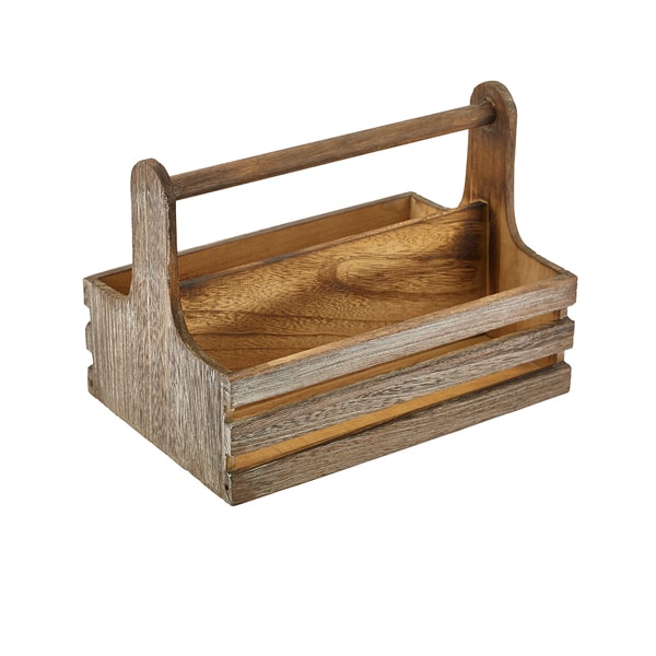 Rustic Wooden Table Caddy - Pack of 1