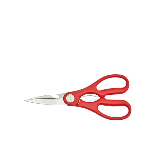 Stainless Steel Kitchen Scissors 8" Red - Pack of 1