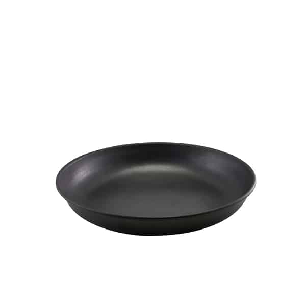 GenWare Black Vintage Steel Coupe Plate 24cm - Pack of 12
