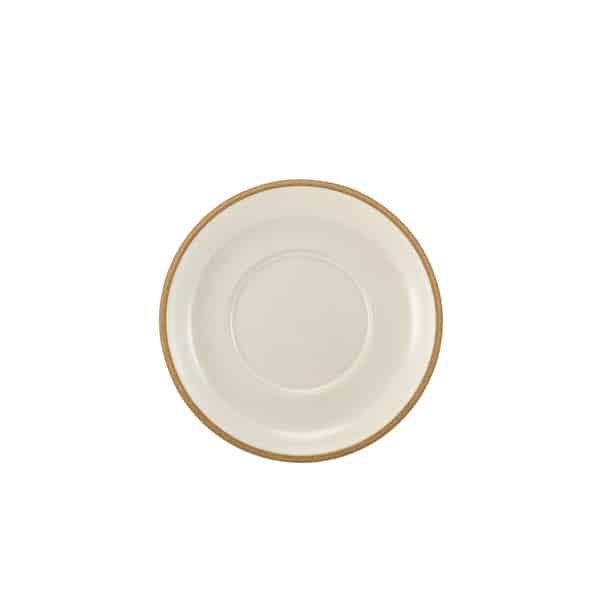 GenWare Kava White Stoneware Saucer 16cm - Pack of 6