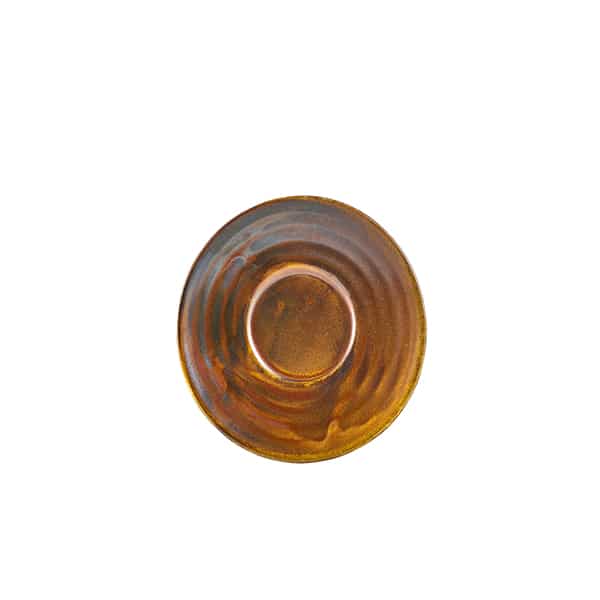Terra Porcelain Rustic Copper Saucer 11.5cm - Pack of 6