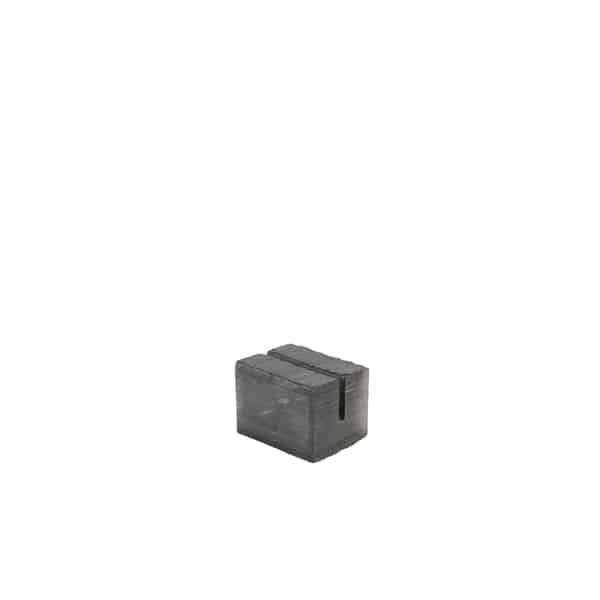 Genware Slate Cube Mini Sign Holder 3 x 2.5cm - Pack of 1