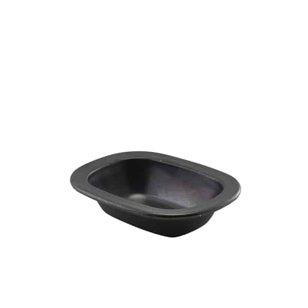 GenWare Black Vintage Steel Pie Dish 16cm - Pack of 12