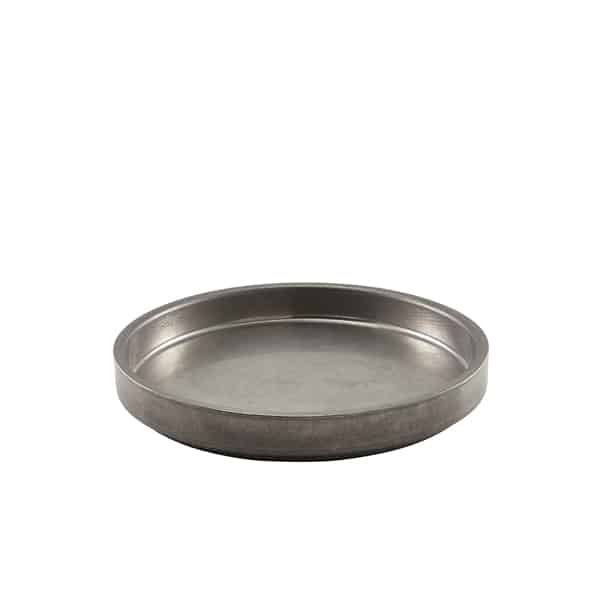 GenWare Vintage Steel Presentation Plate 20.5cm - Pack of 6