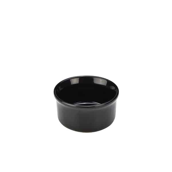 GenWare Stoneware Black Ramekin 6.5cm/ 2.5" - Pack of 12