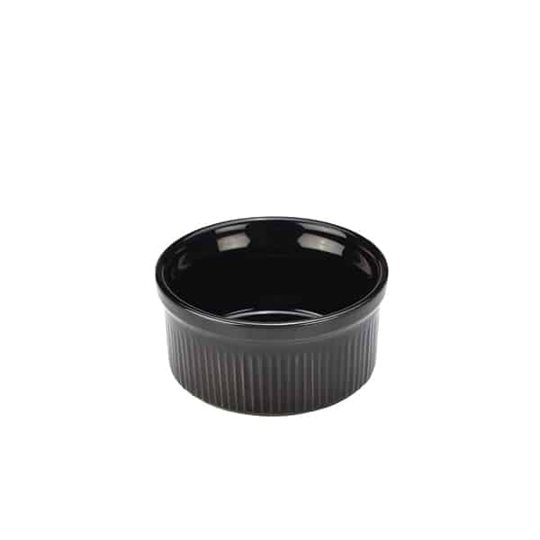 GenWare Stoneware Black Ramekin 8cm/ 3" - Pack of 12