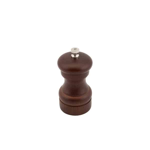 Genware Dark Wood Salt Or Pepper Grinder 10cm - Pack of 6