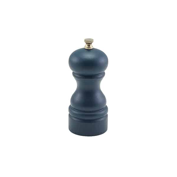 Blue Wooden Salt/ Pepper Grinder 13cm - Pack of 6