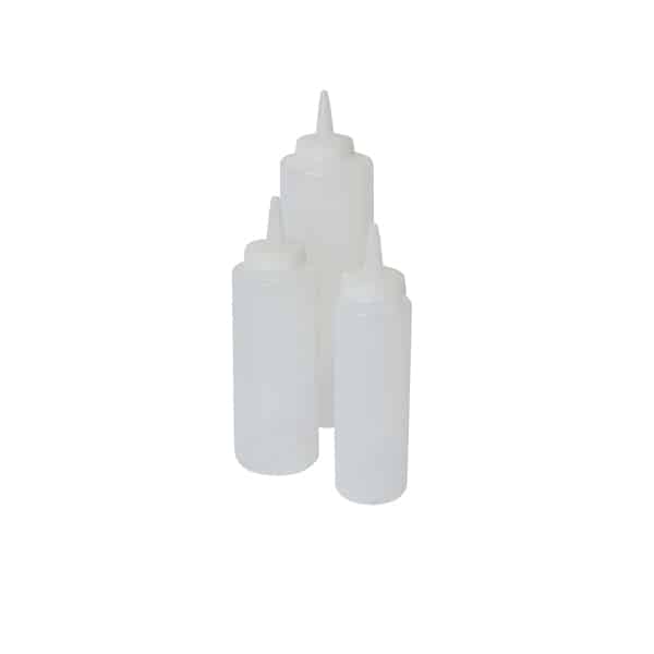Genware Squeeze Bottle Clear 12oz/ 35cl - Pack of 6