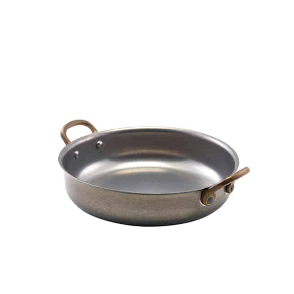 GenWare Vintage Steel Round Dish 18.5 x 4.5cm - Pack of 6