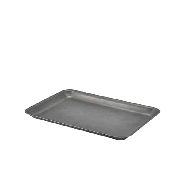 GenWare Vintage Steel Tray 31.5 x 21.5cm - Pack of 12
