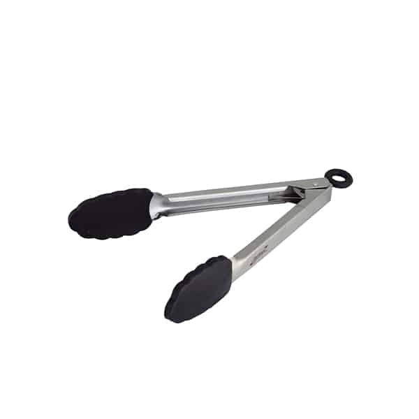 St/St Locking Tongs with Silicone Tip 23cm/ 9" - Pack of 1
