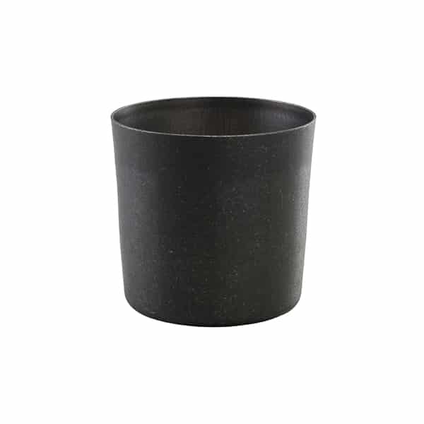 GenWare Black Vintage Steel Serving Cup 8.5 x 8.5cm - Pack of 12