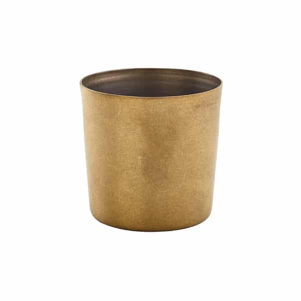 GenWare Gold Vintage Steel Serving Cup 8.5 x 8.5cm - Pack of 12