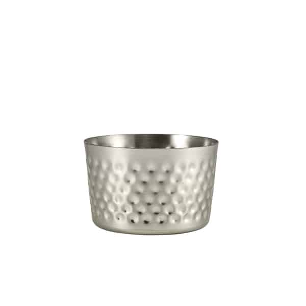 GenWare Stainless Steel Hammered Mini Serving Cup 8 x 5cm - Pack of 12